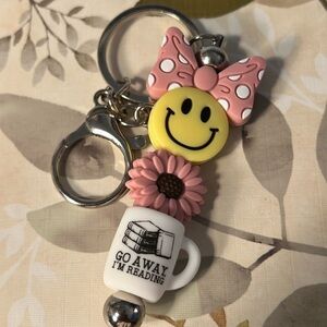 Go Away I’m Reading Keychain